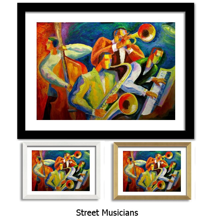 Street Musicians Framed Print